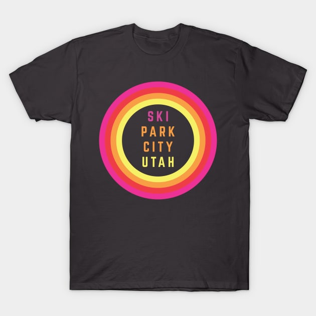 Ski Park City Utah T-Shirt by PodDesignShop